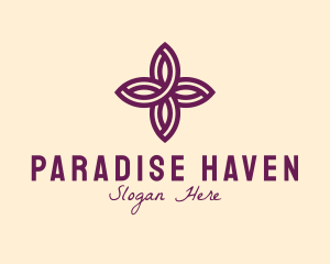 Purple Flower Spa logo design