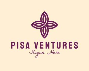 Purple Flower Spa logo design