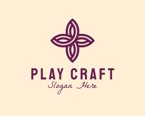 Purple Flower Spa logo design