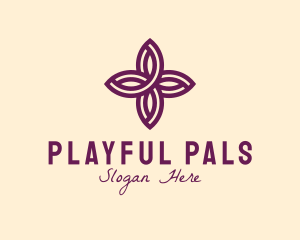 Purple Flower Spa logo design