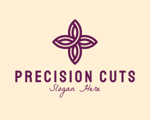 Purple Flower Spa logo design