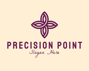 Purple Flower Spa logo design