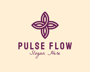 Purple Flower Spa logo design