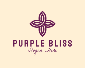 Purple - Purple Flower Spa logo design