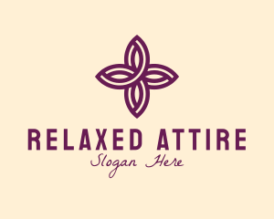 Purple Flower Spa logo design