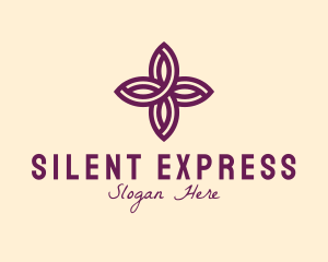 Purple Flower Spa logo design