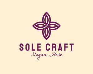 Purple Flower Spa logo design