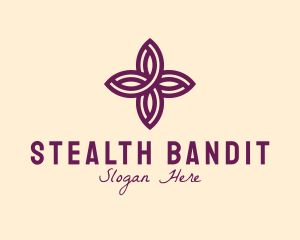 Purple Flower Spa logo design