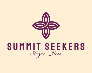 Purple Flower Spa logo design