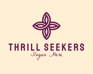 Purple Flower Spa logo design