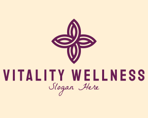 Purple Flower Spa logo design