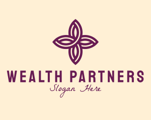 Purple Flower Spa logo design