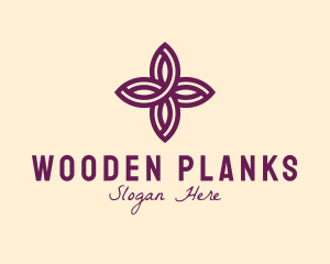 Purple Flower Spa logo design