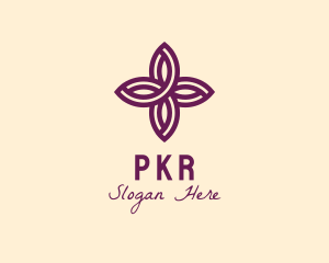 Purple Flower Spa logo design