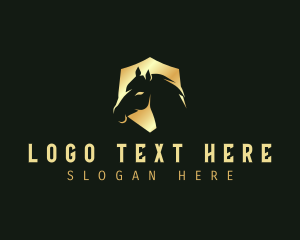 Racing - Equine Horse Shield logo design