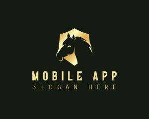 Wild Horse - Equine Horse Shield logo design
