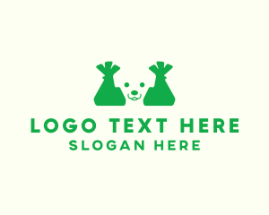 Pet Care - Puppy Dog Bag logo design