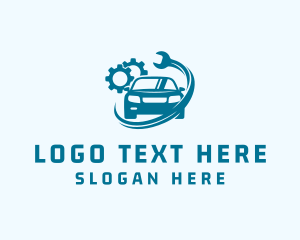 Driving - Car Gear Repair logo design