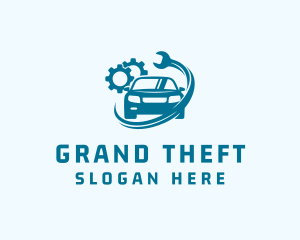 Auto Shop - Car Gear Repair logo design