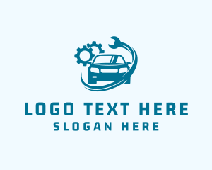 Car Gear Repair Logo