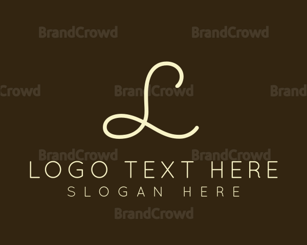 Golden Beauty Script Logo
