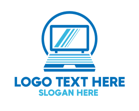 Travel Agent - Laptop Computer logo design