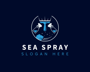 Disinfection Maintenance Cleaner logo design