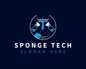 Sponge - Disinfection Maintenance Cleaner logo design