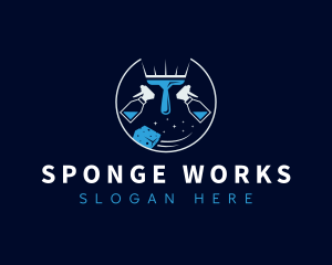Sponge - Disinfection Maintenance Cleaner logo design