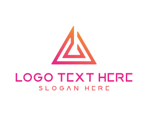 Triangular - Geometric Arrow Triangle logo design
