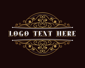 Deluxe - Deluxe Elegant Ornament logo design