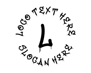 Font - Graffiti Font Letter logo design