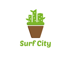 Cactus City Pot logo design