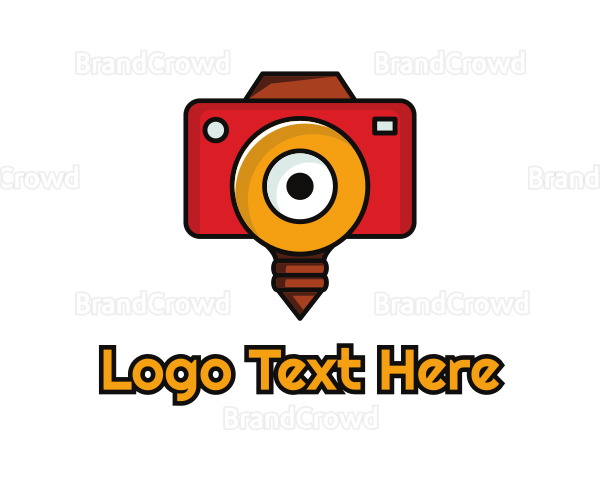 Camera Flash Bulb Logo