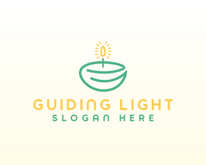 Wax Candle Spa logo design