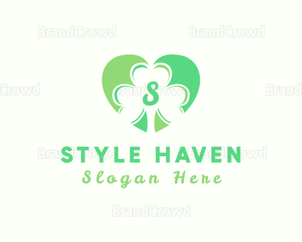 Clover Heart Letter Logo