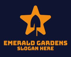 Shovel Star Gardening logo design