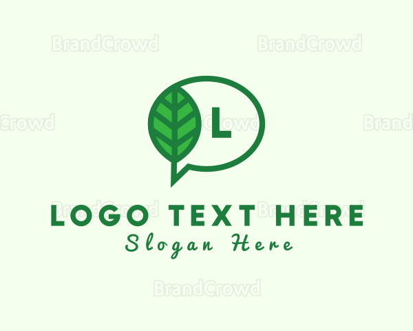 Natural Leaf Environment Chat Logo