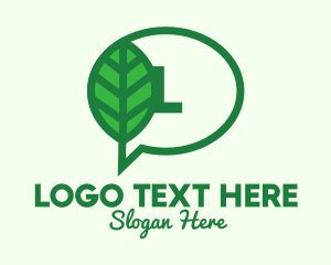 Environment - Green Environment Chat Letter logo design