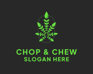 Plantation - Plant Weed Cannabis logo design