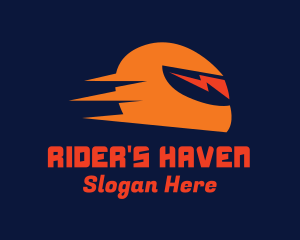 Biker - Rider Thunder Helmet logo design