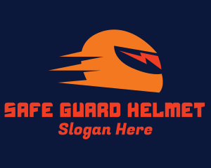 Helmet - Rider Thunder Helmet logo design