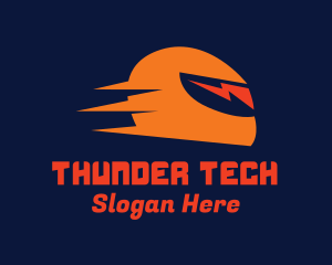 Thunder - Rider Thunder Helmet logo design