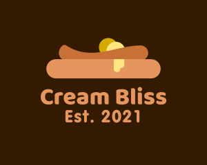 Cream - Breakfast Pancake Butter logo design