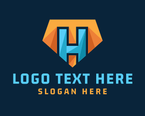 Letter Mh - Superhero Monogram MH logo design