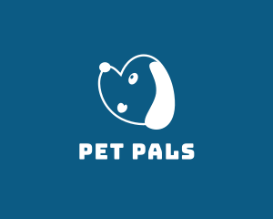 Pet Puppy Head  logo design