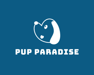 Pet Puppy Head  logo design