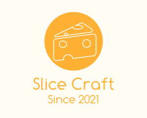 Sliced - Swiss Cheese Slice logo design