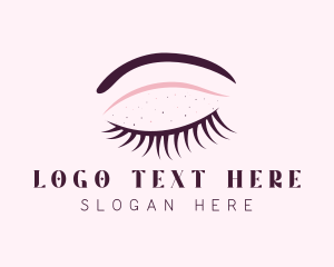 Glam - Cosmetics Eyelash Eyebrow logo design