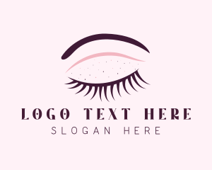 Lashes - Cosmetics Eyelash Eyebrow logo design